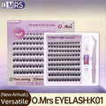O.MRS K01 False Eyelash Kit – All-in-1 Cluster Lashes, 7-Day Wear, Natural Look, Soft & Lightweight, Bond & Seal Included, Easy Apply bottom