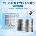 YOUNGPLUS Y02 Wispy Cluster Lashes – 10–18mm DIY Lash Extensions